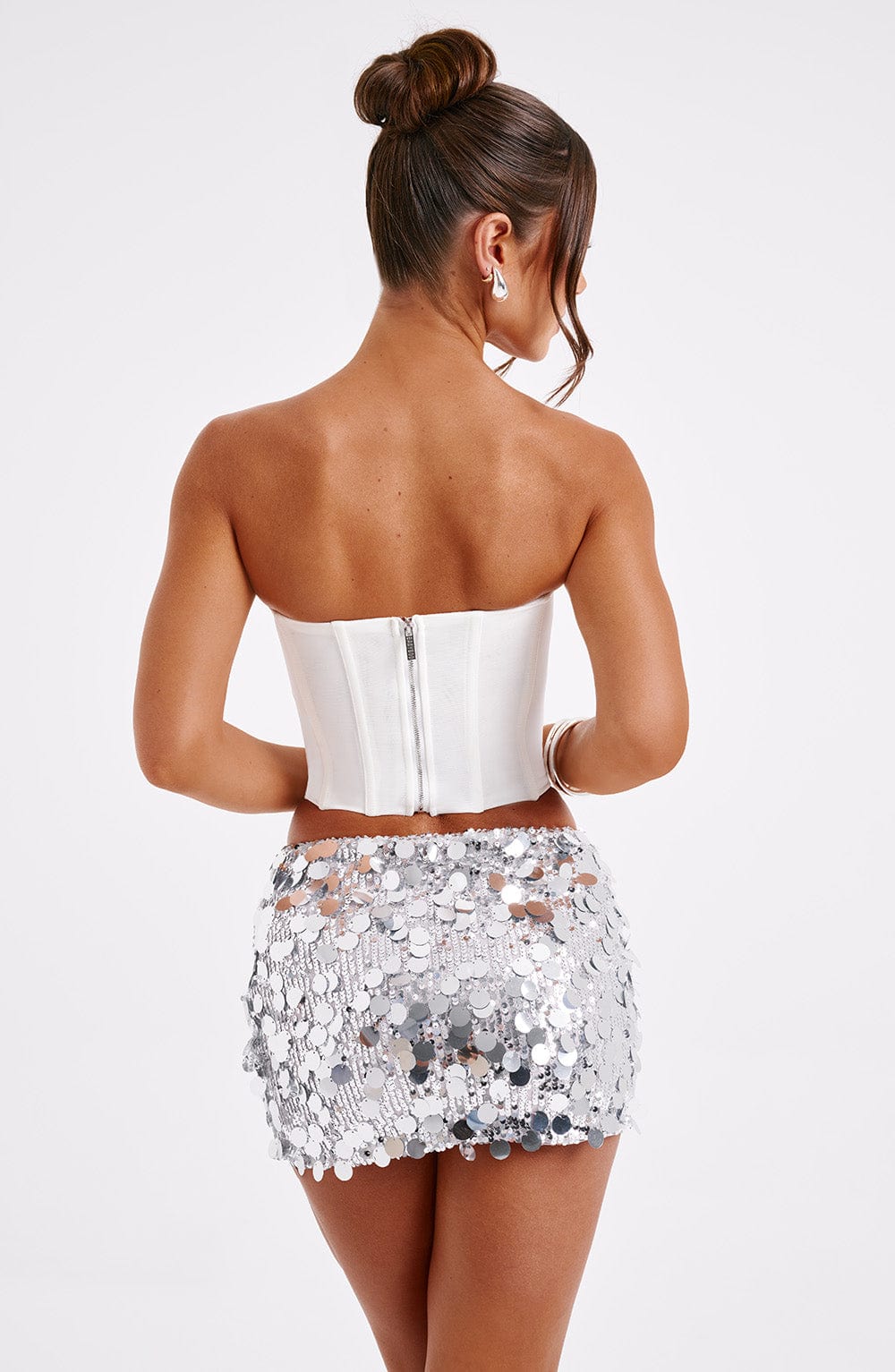 Falda Glow Silver
