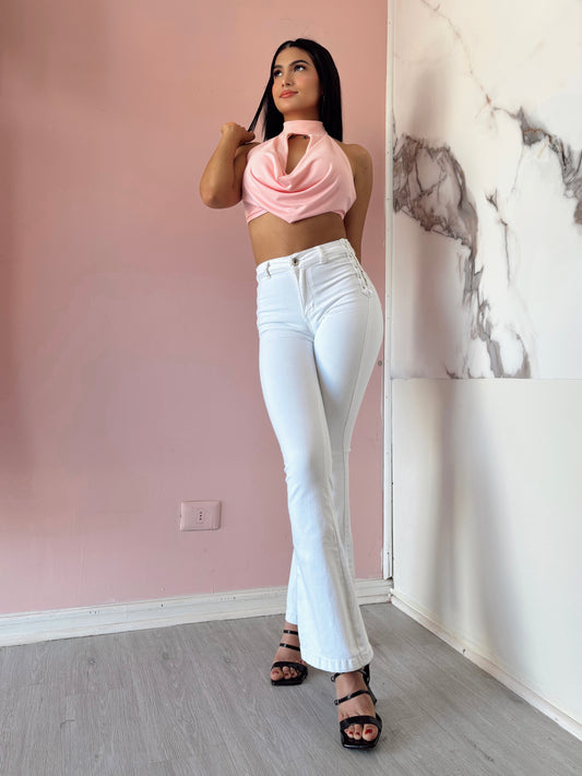 Jeans Flare White