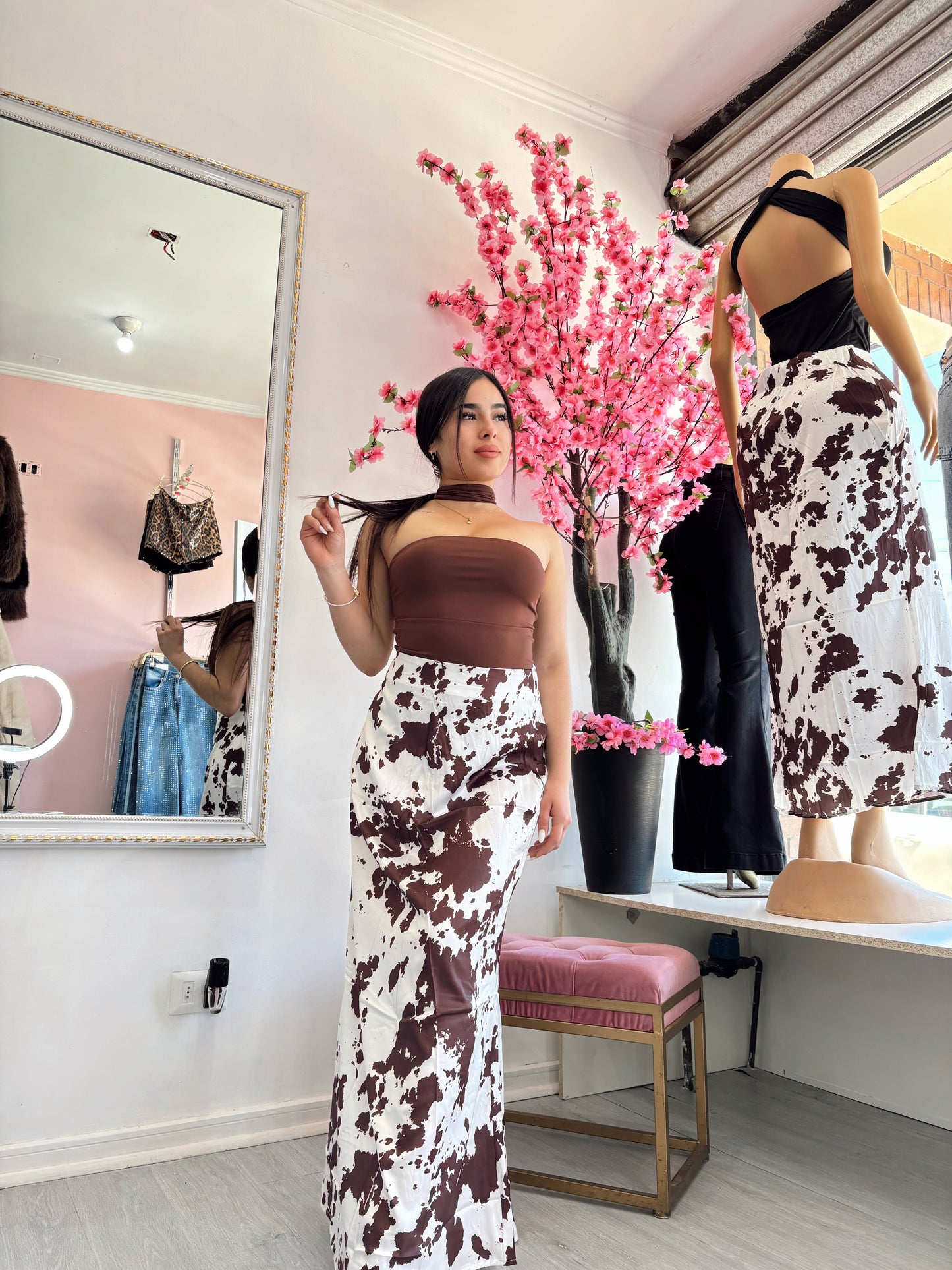 Falda Maxi CowPrint