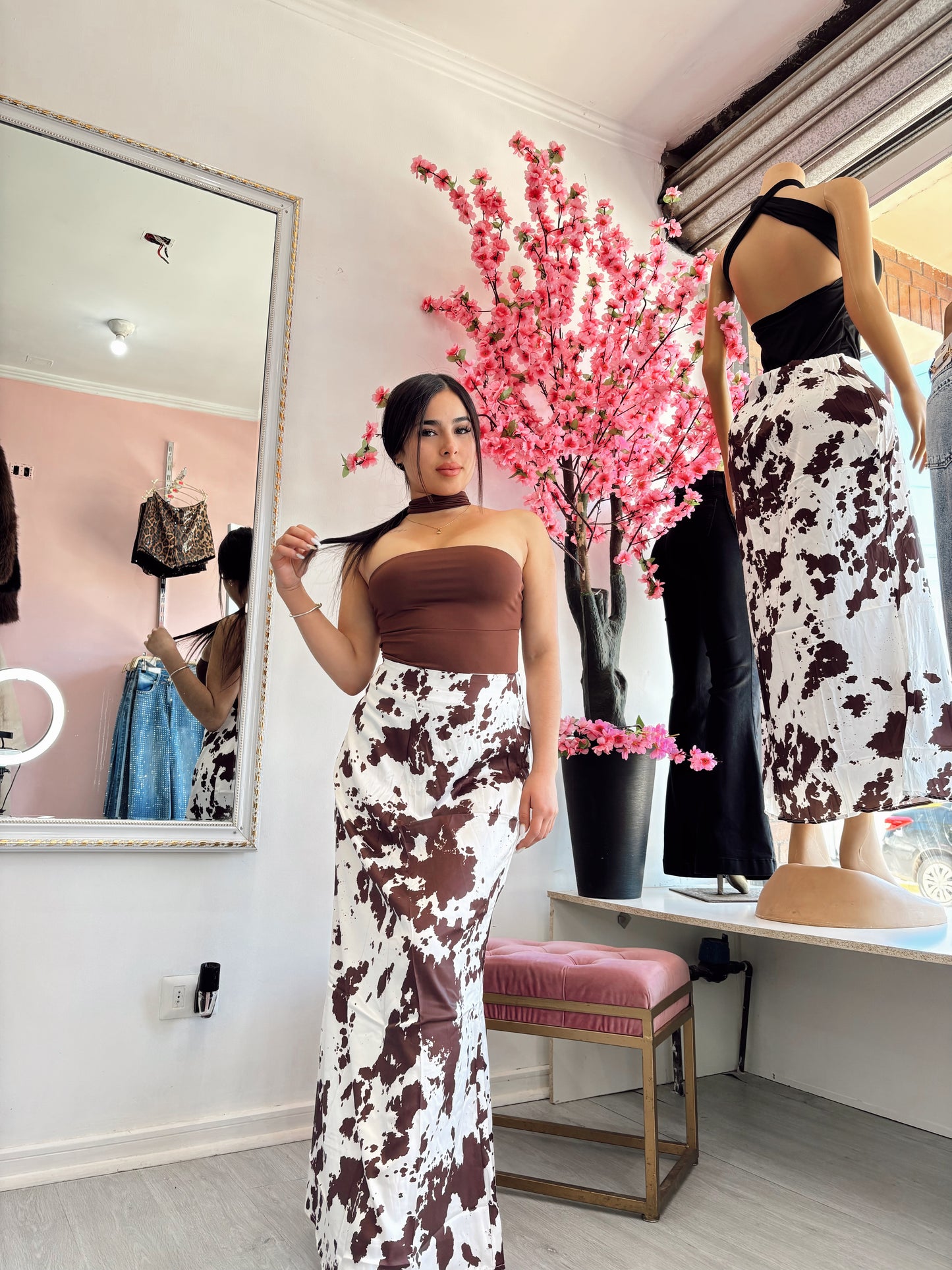 Falda Maxi CowPrint