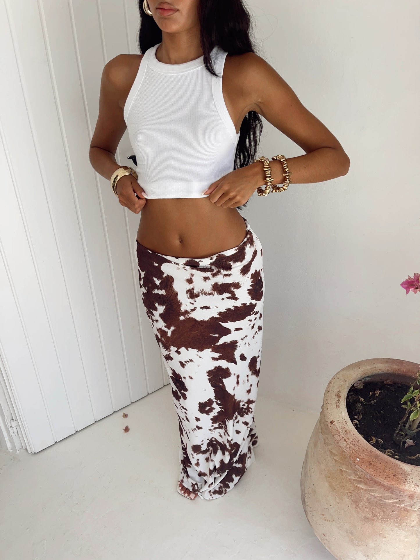 Falda Maxi CowPrint