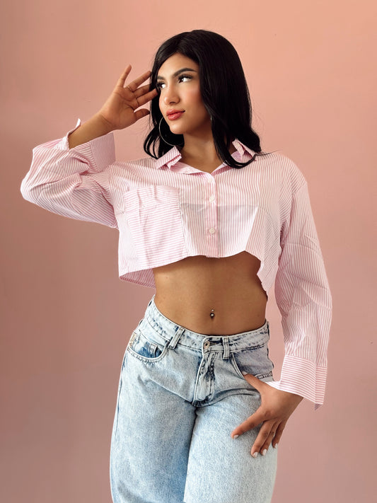 Camisa Pink Rayas