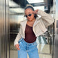 Jacket Aviadora Beige
