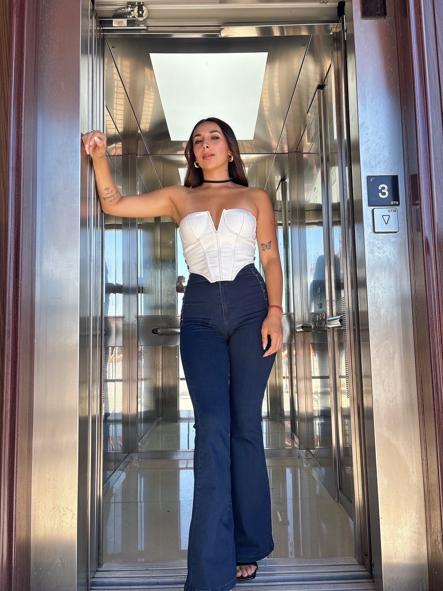 Jeans Paradise Flare Trenzado