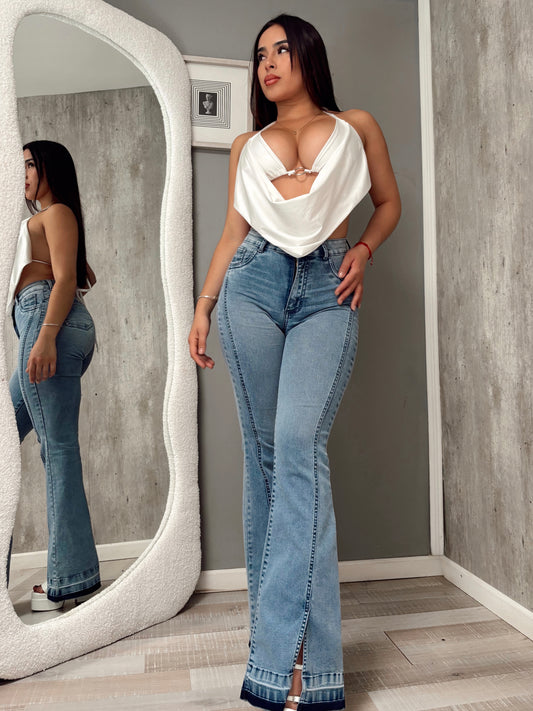 Jeans Push Up Celeste