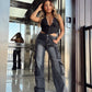 Jeans Cargo Gris