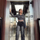 Jeans Cargo Gris