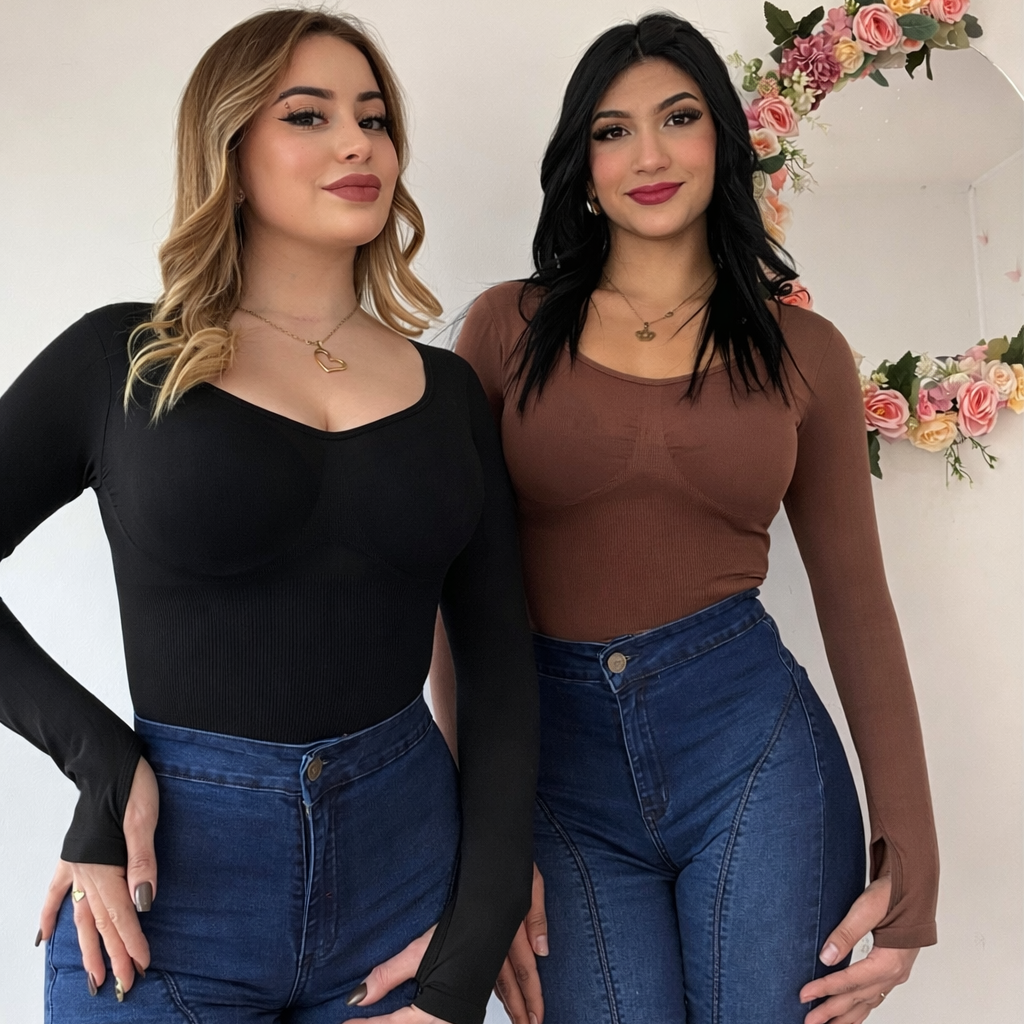 Body  Mediana Compresión Manga Larga