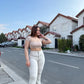 Jeans Paradise Flare Trenzado