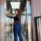 Jeans Paradise Flare Trenzado