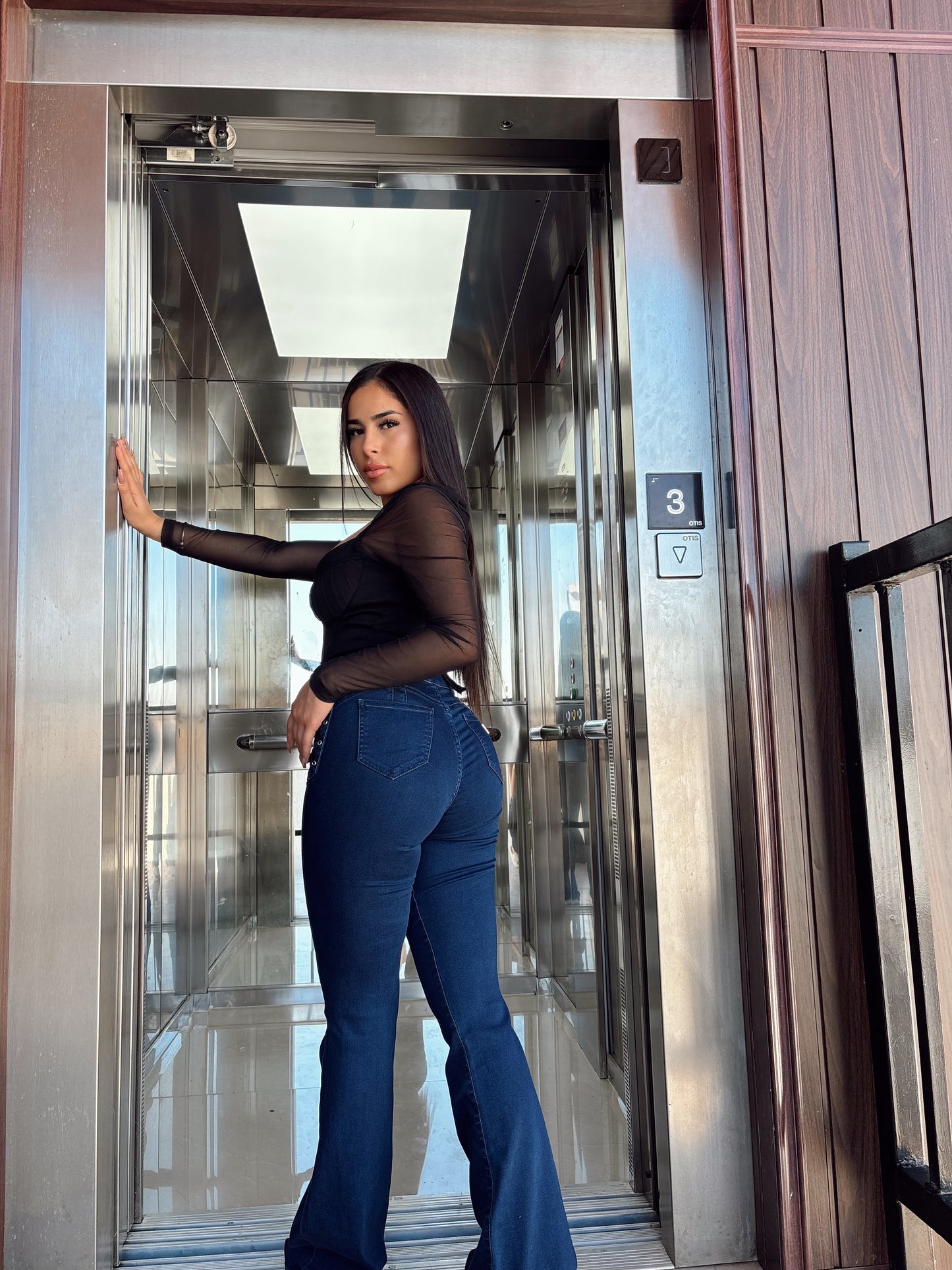 Jeans Paradise Flare Trenzado