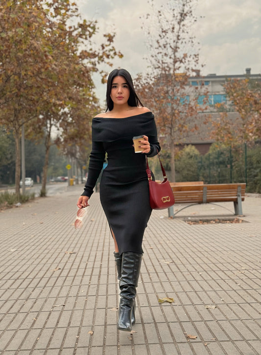 Vestido Lanilla Black