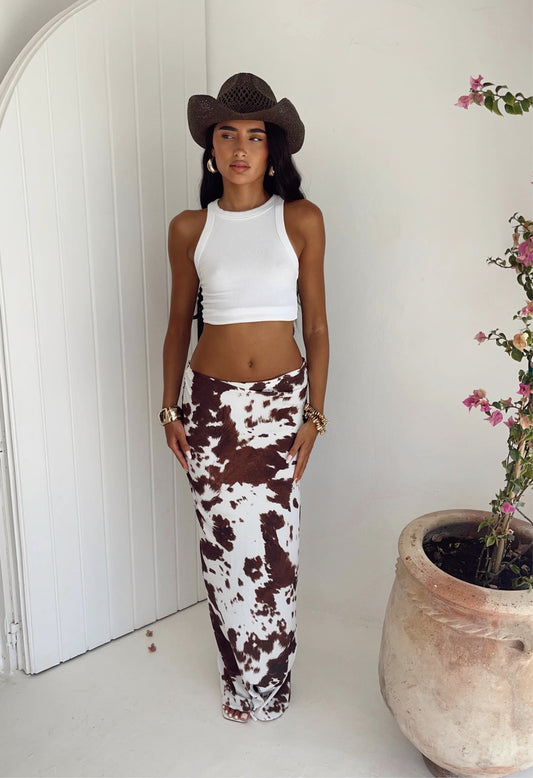 Falda Maxi CowPrint